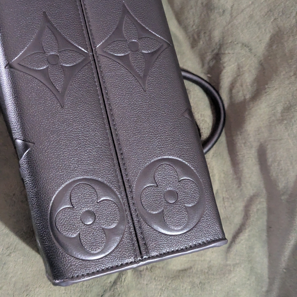 Black Designer Tote Bag - Picture 4 of 5